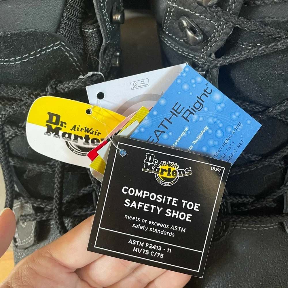 Dr. Martens IronBridge Steel Toe Shoes, Waterproof, Safety Work Boots, Men’s 12